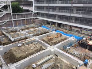 新高校校舎の建築が進んでいます。