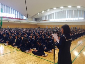 生徒会役員選挙が行われました。